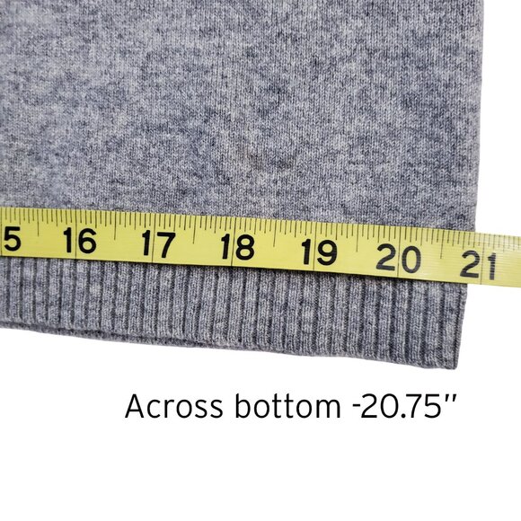INC Men’s Cashmere Quarter Zip Neck Super Soft Heather Gray Sweater Size L - Picture 13 of 16